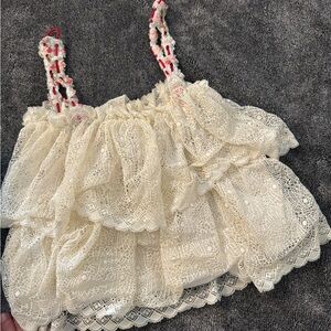 Strawberry Short Cake Tank Top. Hand crafted no brand!